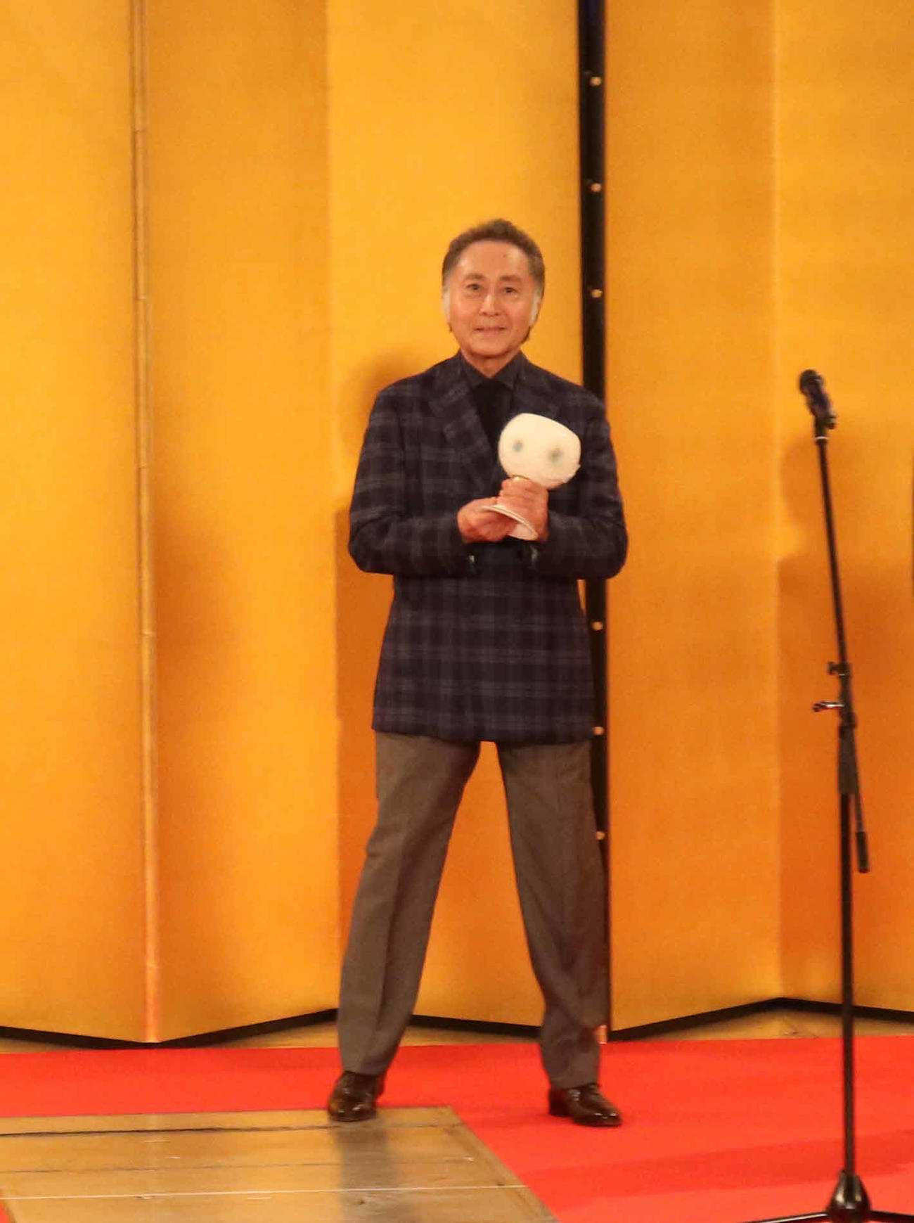 牧野省三賞を受賞した北大路欣也（撮影・竹本穂乃加）