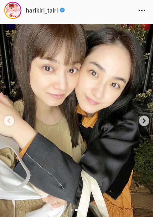 平愛梨（左）と平祐奈（平愛梨のインスタグラムより）
