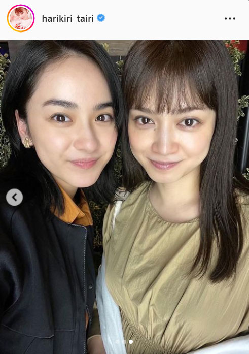 平愛梨（右）と平祐奈（平愛梨のインスタグラムより）