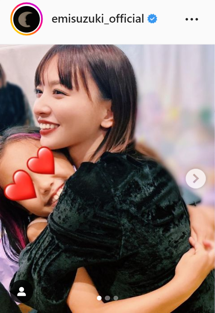 鈴木えみのインスタグラムより