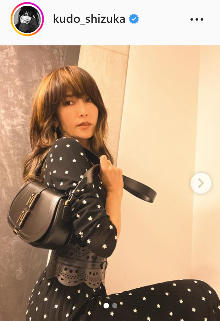工藤静香のインスタグラムより