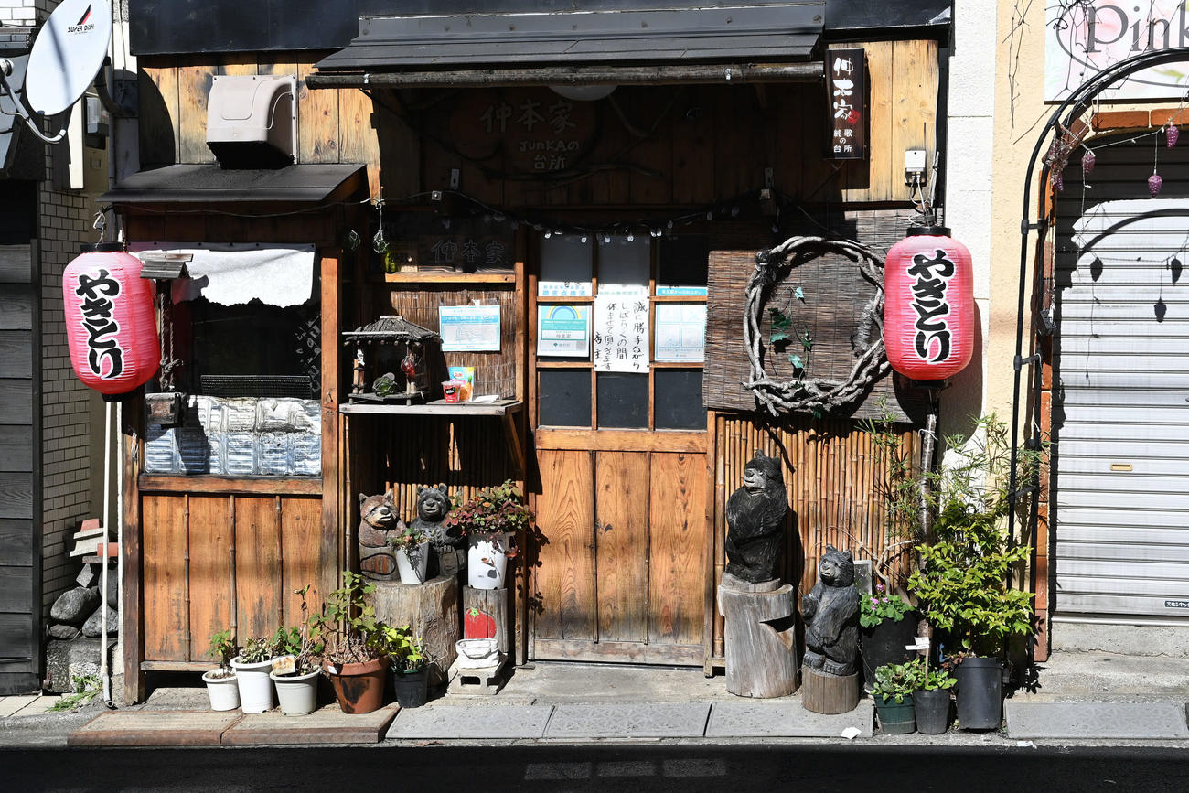 仲本工事さんが営んでいた飲食店（撮影・山崎安昭）