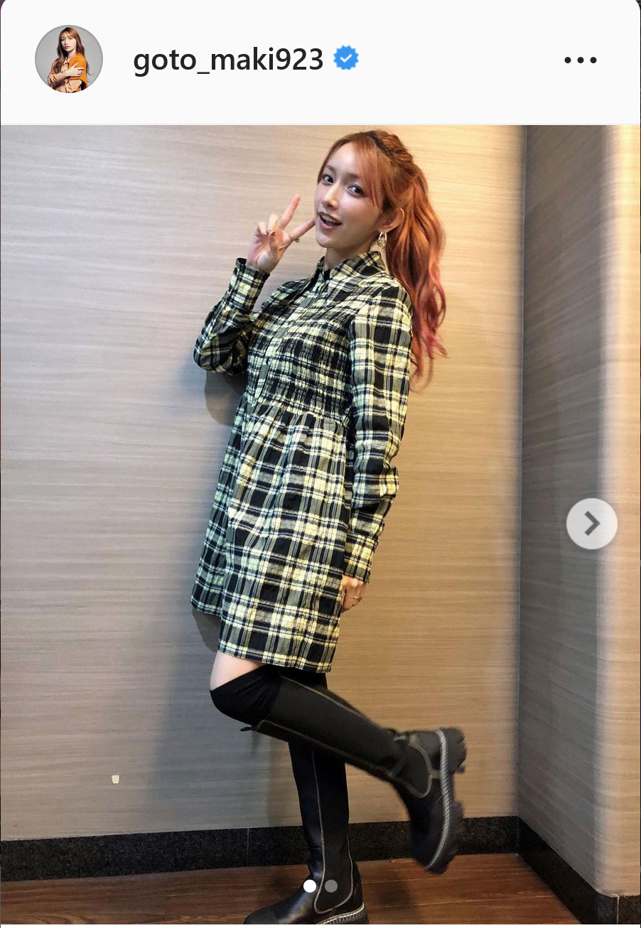 後藤真希のインスタグラムより