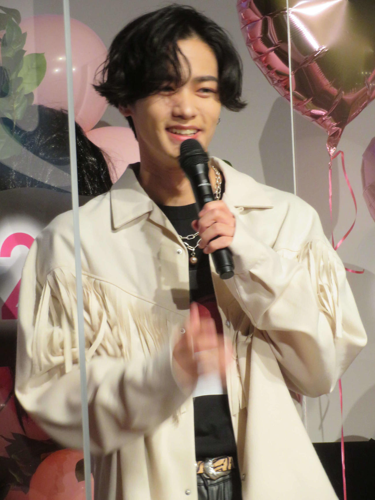 映画「貞子DX」公開直前イベントに出席した川村壱馬（撮影・村上幸将）