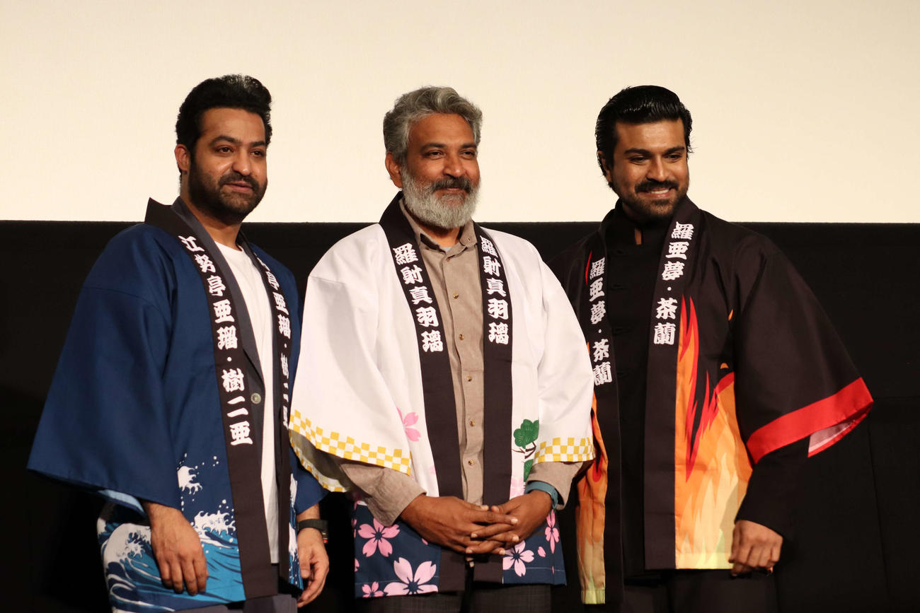 インド映画「RRR」公開イベントでラーム・チャラン「赤ちゃんの時から日本に来たかった」 - シネマ写真ニュース : 日刊スポーツ
