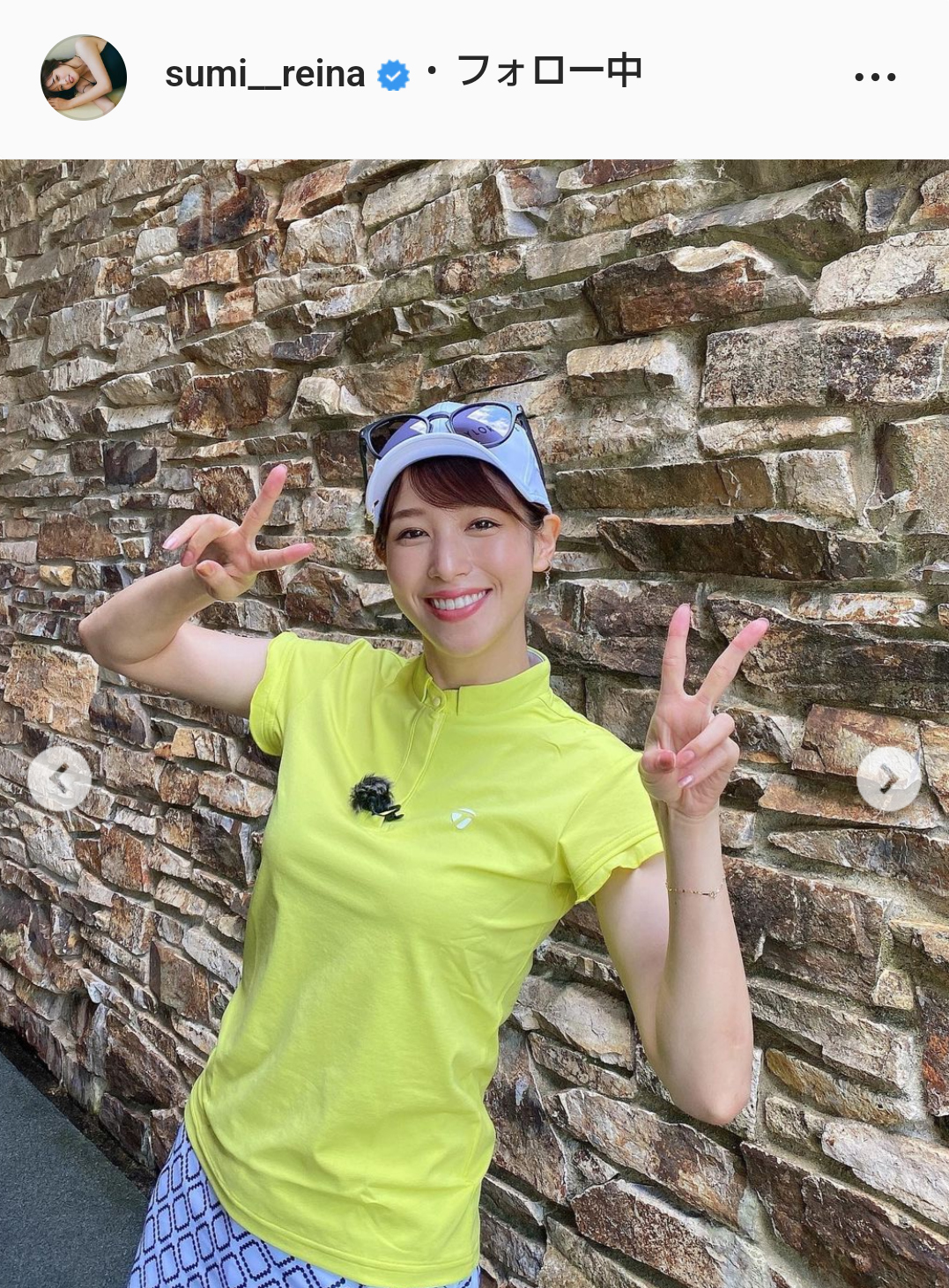 鷲見玲奈のインスタグラムより