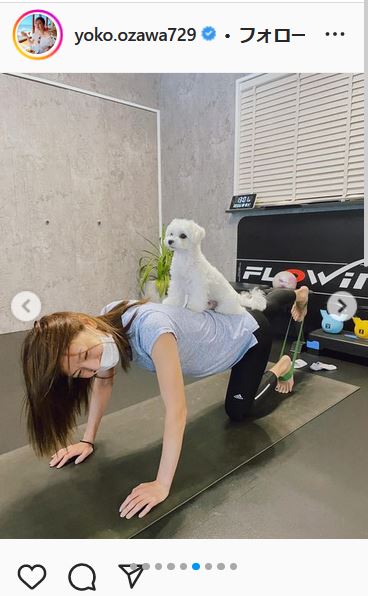 小澤陽子アナのインスタグラムより