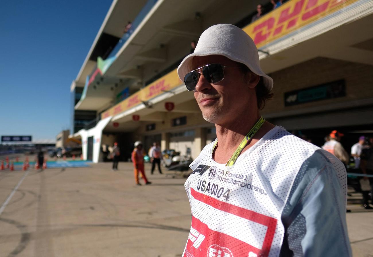 F1米国GP会場で目撃されたブラッド・ピット（ロイター）