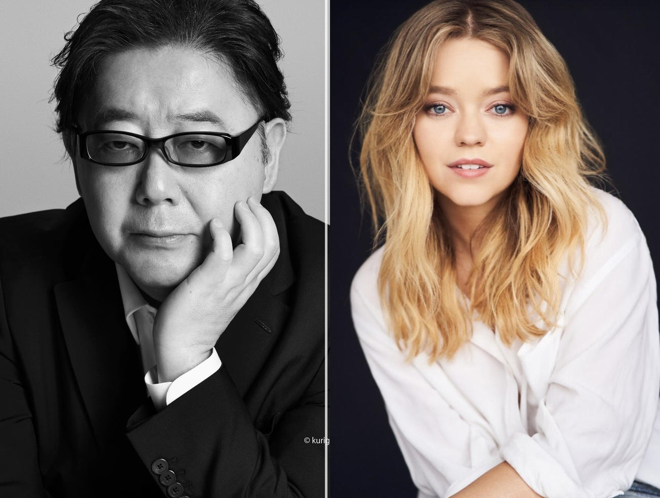 秋元康氏（左）とジェイド・ペティジョン