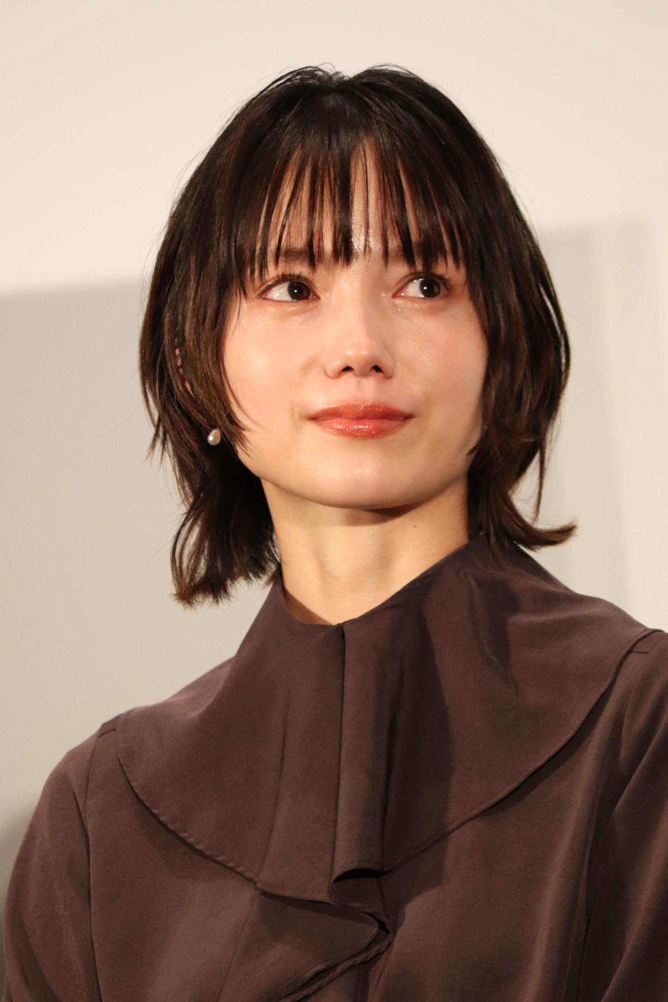 東京国際映画祭「Nippon Cinema Now」青山真治監督特集、映画「EUREKA（ユリイカ）」トークショーで涙をこらえる宮﨑あおい（撮影・加藤理沙）