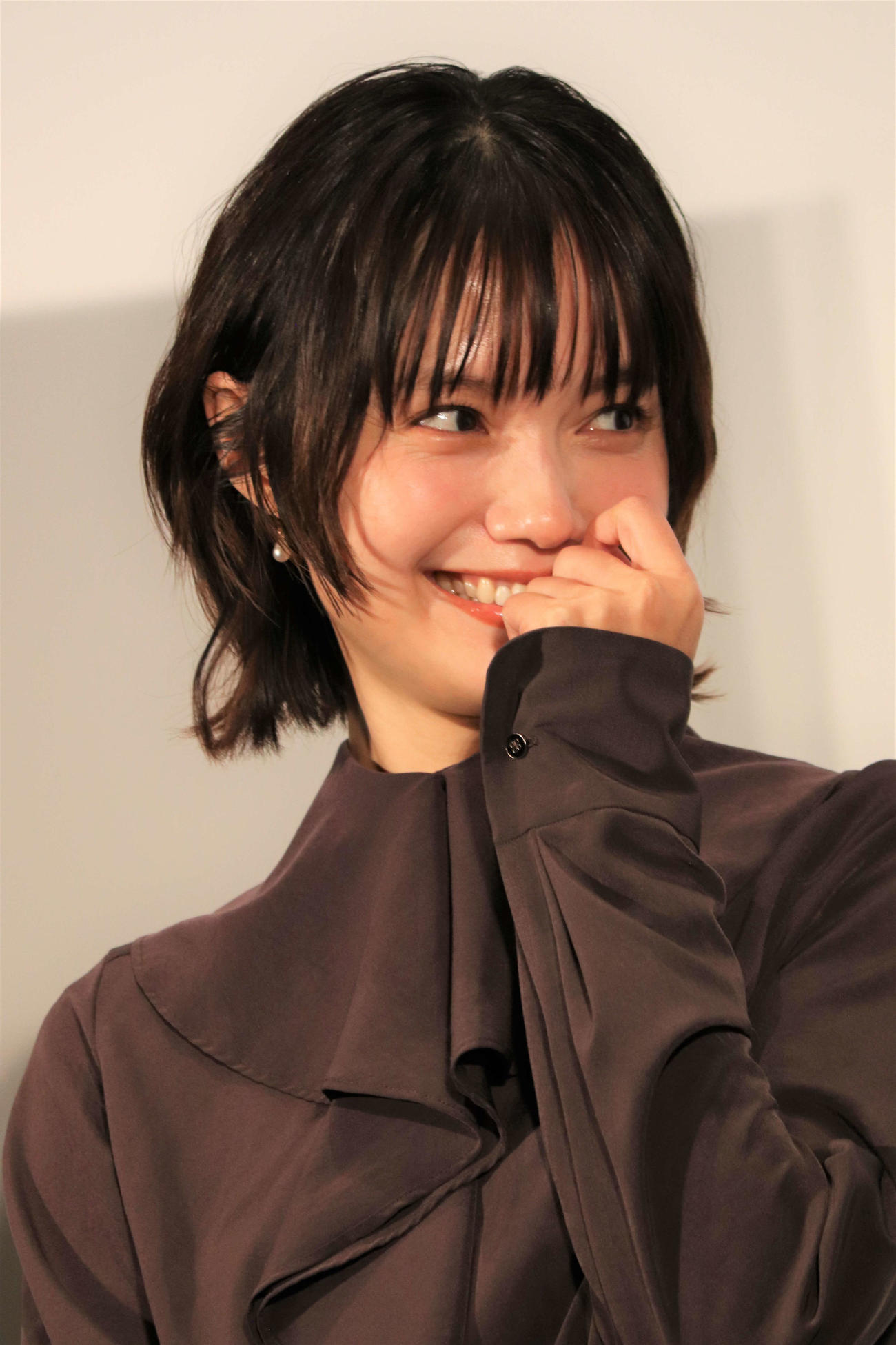 東京国際映画祭「Nippon Cinema Now」青山真治監督特集、映画「EUREKA（ユリイカ）」トークショーで笑顔の宮﨑あおい（撮影・加藤理沙）