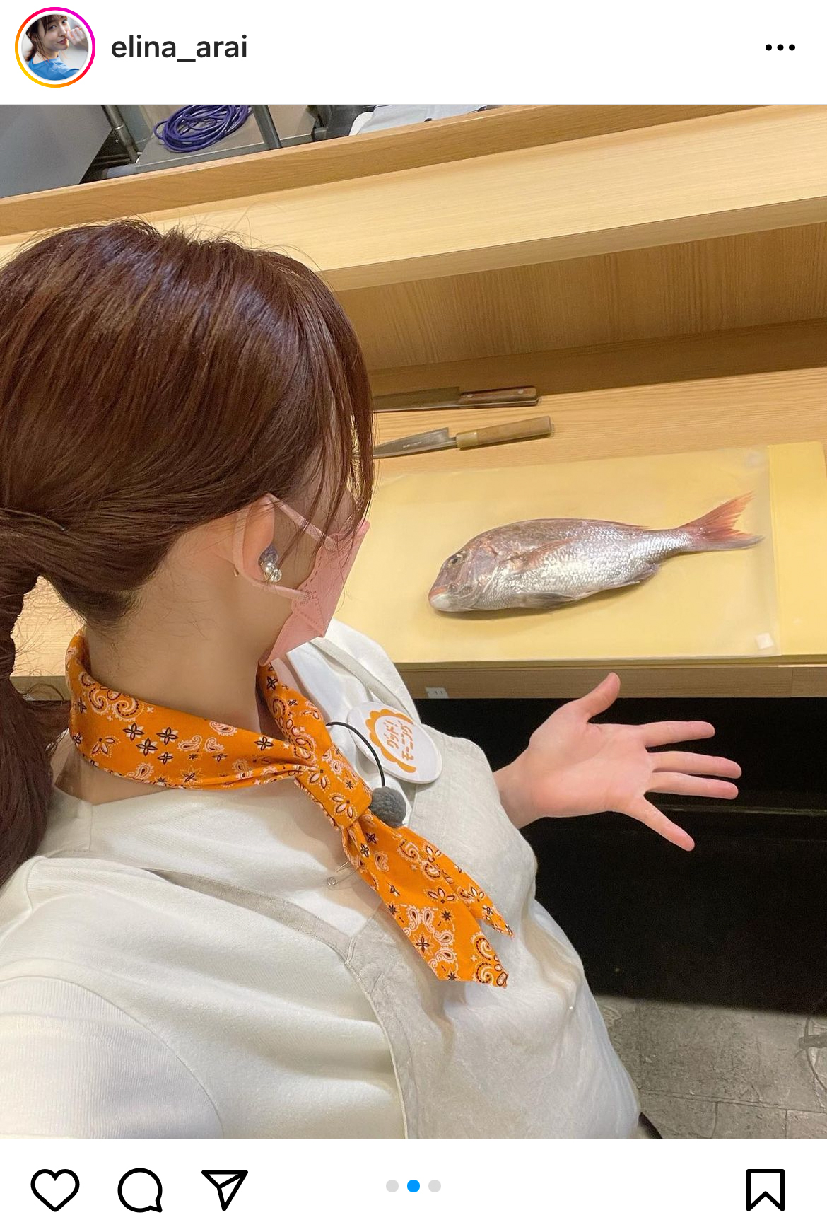 新井恵理那のインスタグラムより