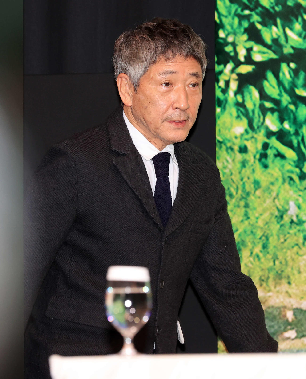 「Dr．コトー診療所」制作報告会見に登壇する小林薫（撮影・浅見桂子）