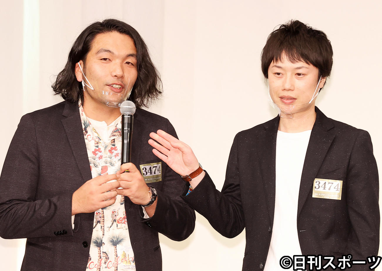 見取り図の盛山晋太郎（左）とリリー（20年12月）
