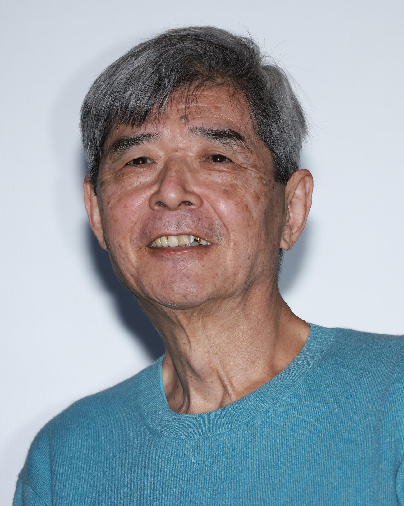 映画「王立宇宙軍オネアミスの翼」舞台あいさつを行った森本レオ（撮影・中島郁夫）