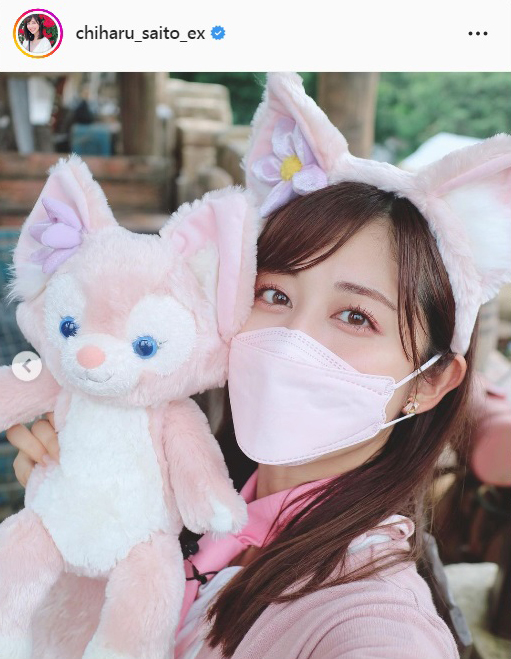斎藤ちはるアナのインスタグラムより