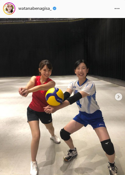 渡邊渚アナのインスタグラムより