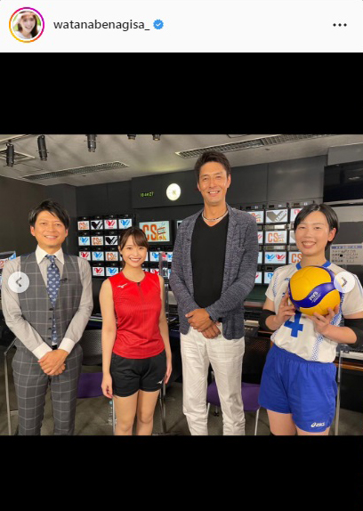 渡邊渚アナのインスタグラムより
