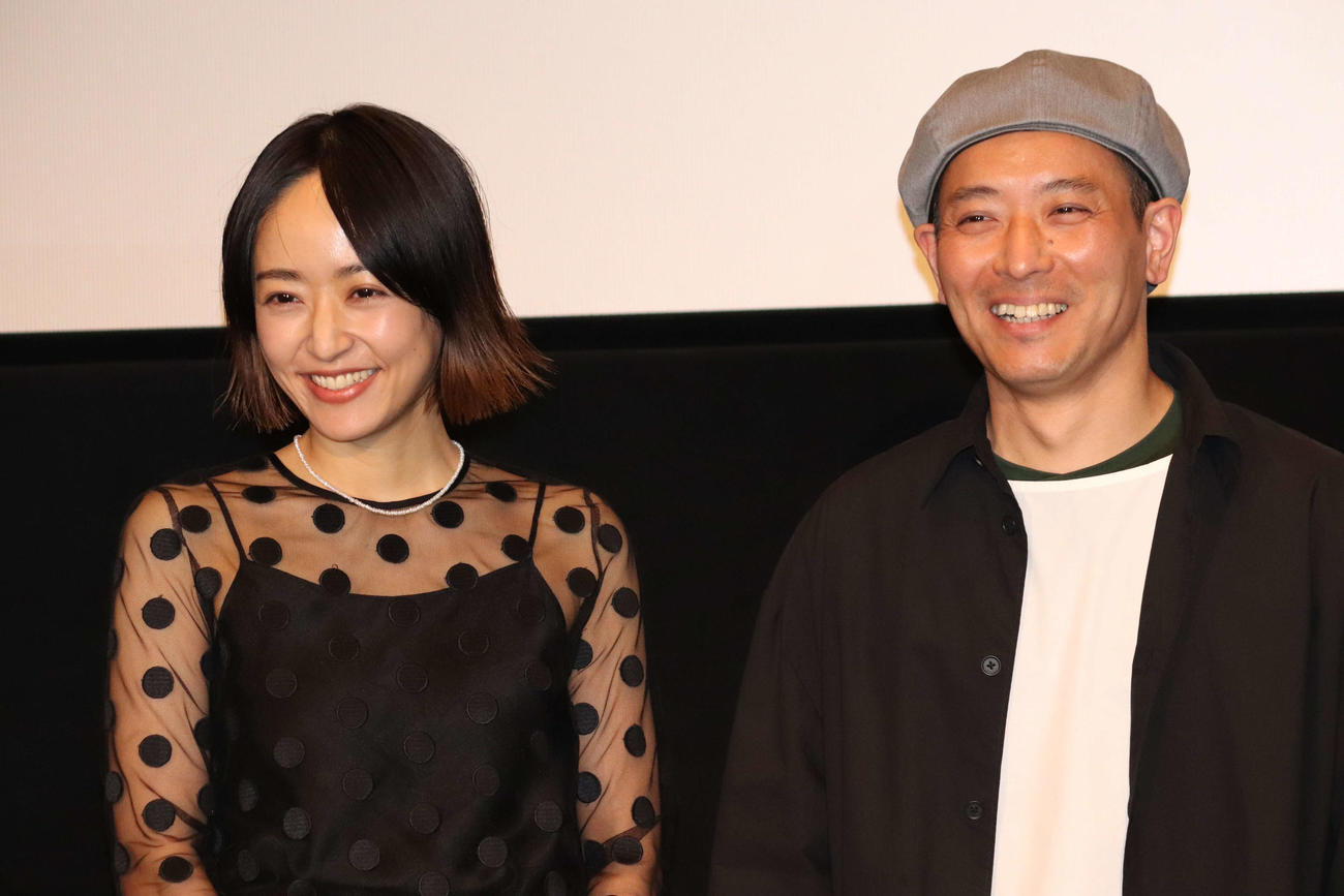 東京国際映画祭Nippon Cinema Now　映画「私のお母さん」舞台あいさつ・Q＆Aに登壇した井上真央（左）と杉田真一監督（撮影・加藤理沙）
