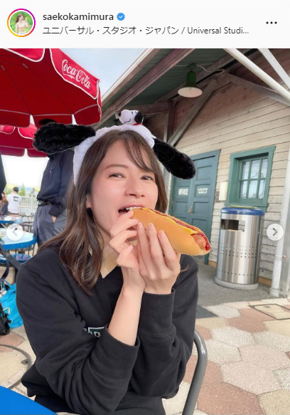 上村彩子のインスタグラムより
