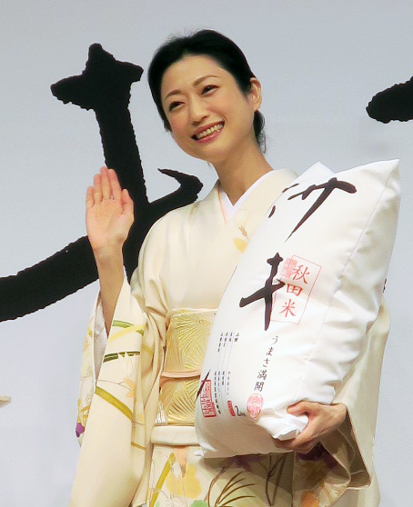 秋田米「サキホコレ」新CM発表会に登場した壇蜜
