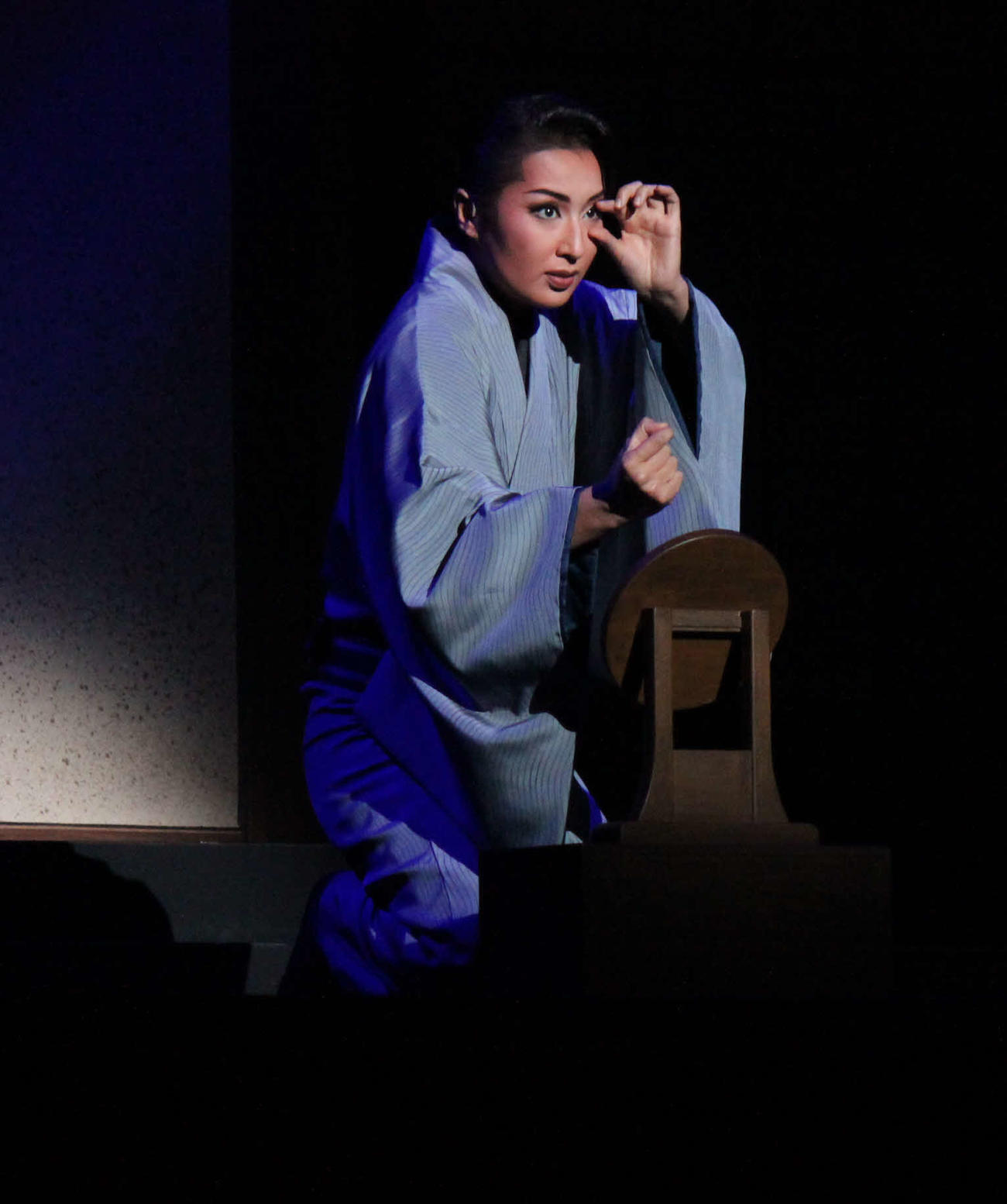 役代わり主演で佐助にふんした一之瀬航季（撮影・村上久美子）