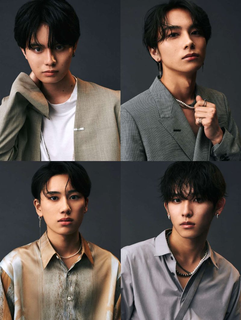 左上から時計回りにJun（上田純）、Keiju（松田恵樹）、Kousei（瀬尾孝星）、Taiyo（寺岡泰葉）