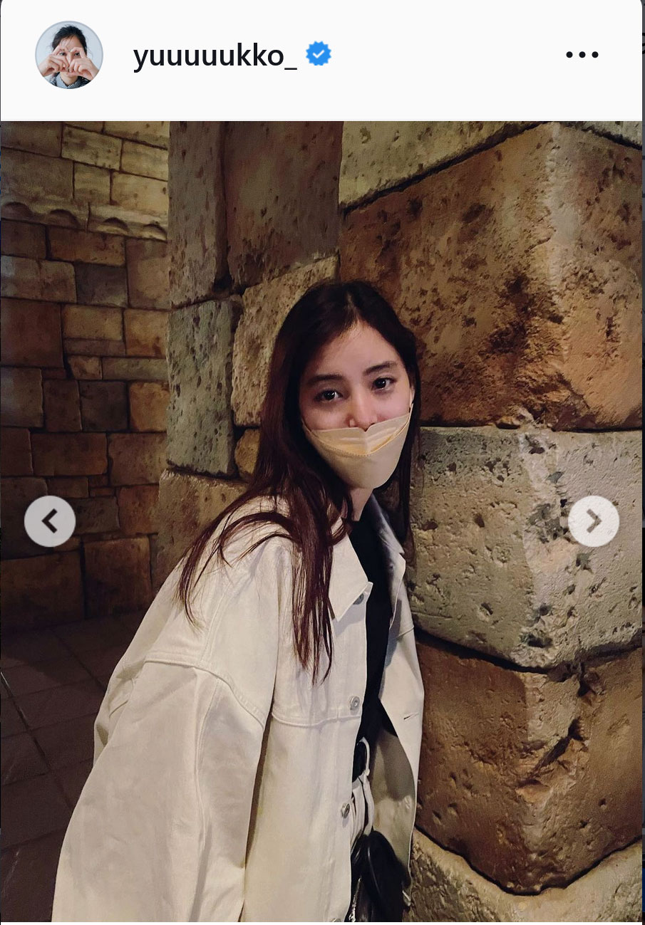 新木優子のインスタグラムより