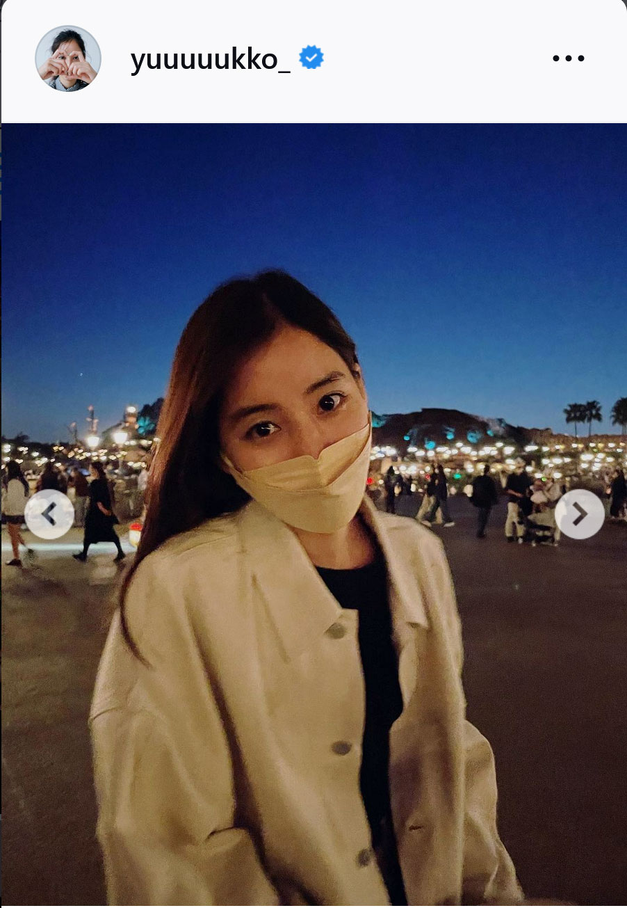 新木優子のインスタグラムより