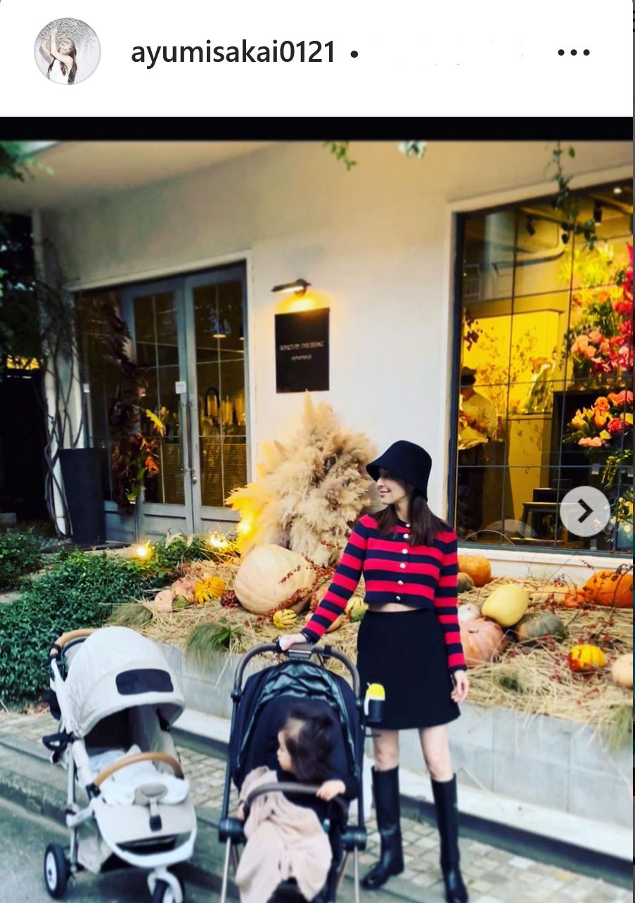 阪井あゆみのインスタグラムより