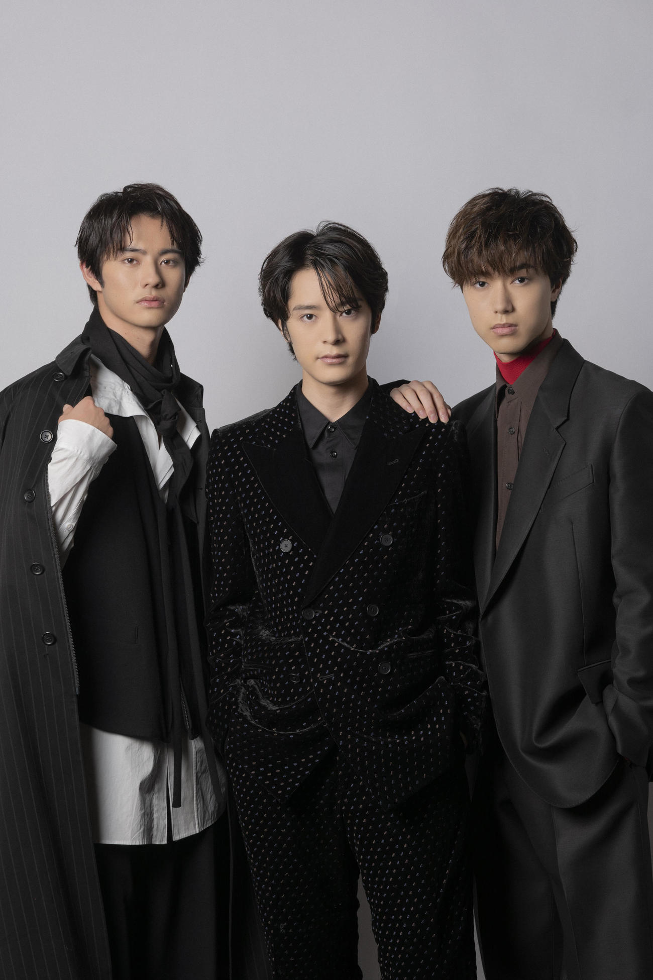 劇団EXILEに新たに加入する、左から前田拳太郎、塩野瑛久、櫻井佑樹