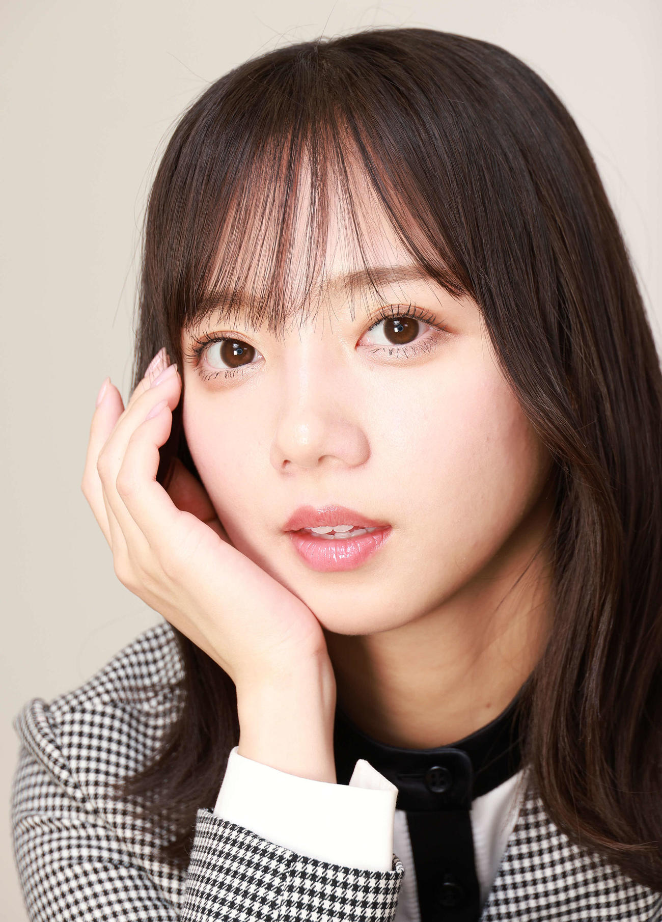 センターへの意気込みを語る齊藤京子（撮影・中島郁夫）