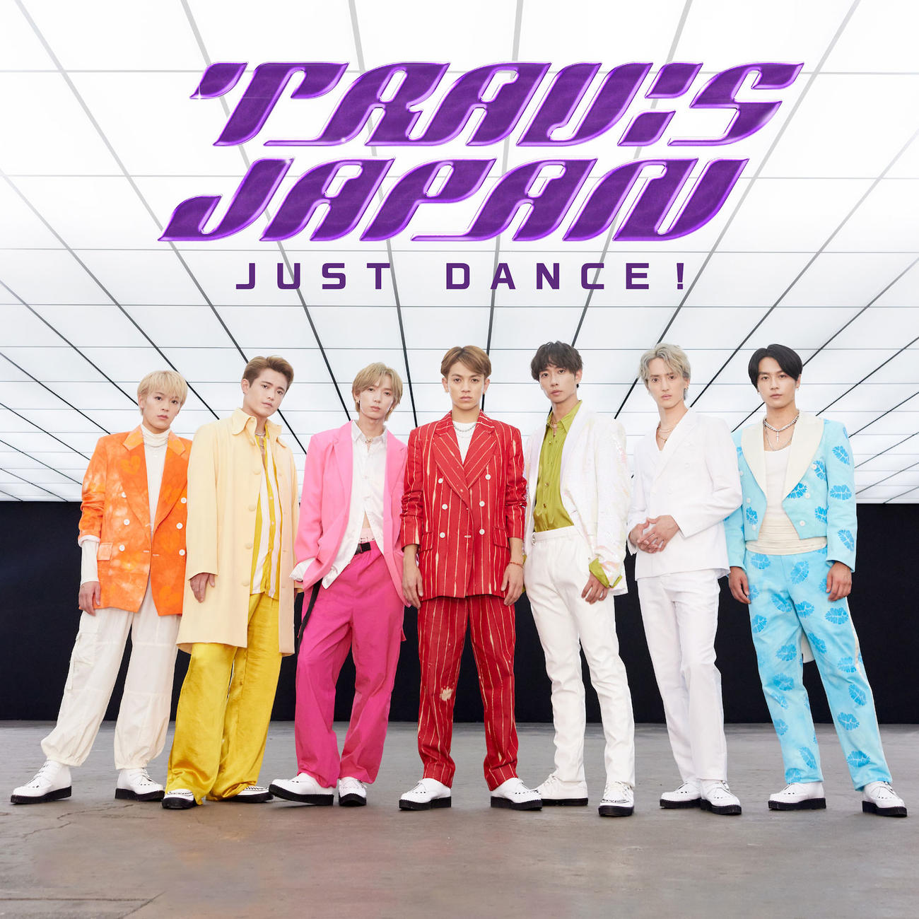 Travis Japanのデビュー曲「JUST DANCE！」のジャケット写真