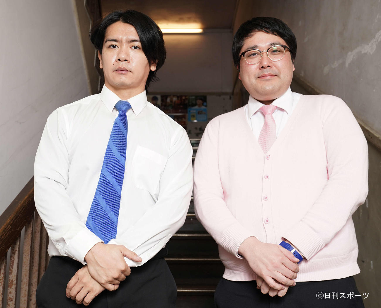 マヂカルラブリーの野田クリスタル（左）と村上　（2021年1月17日）
