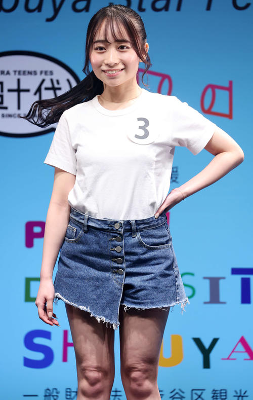 「シブスタ2022」オーディションに登場した小瀧莉湖さん（撮影・浅見桂子）