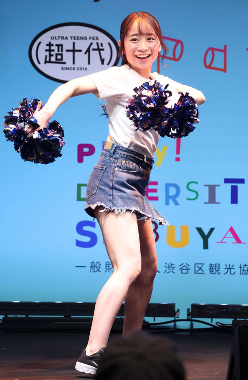 「シブスタ2022」オーディションに登場した小瀧莉湖さん（撮影・浅見桂子）