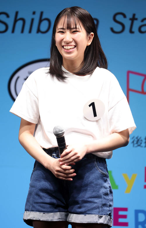 「シブスタ2022」オーディションに登場した東雲美空希さん（撮影・浅見桂子）