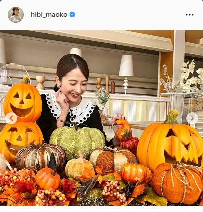 日比麻音子インスタグラムより