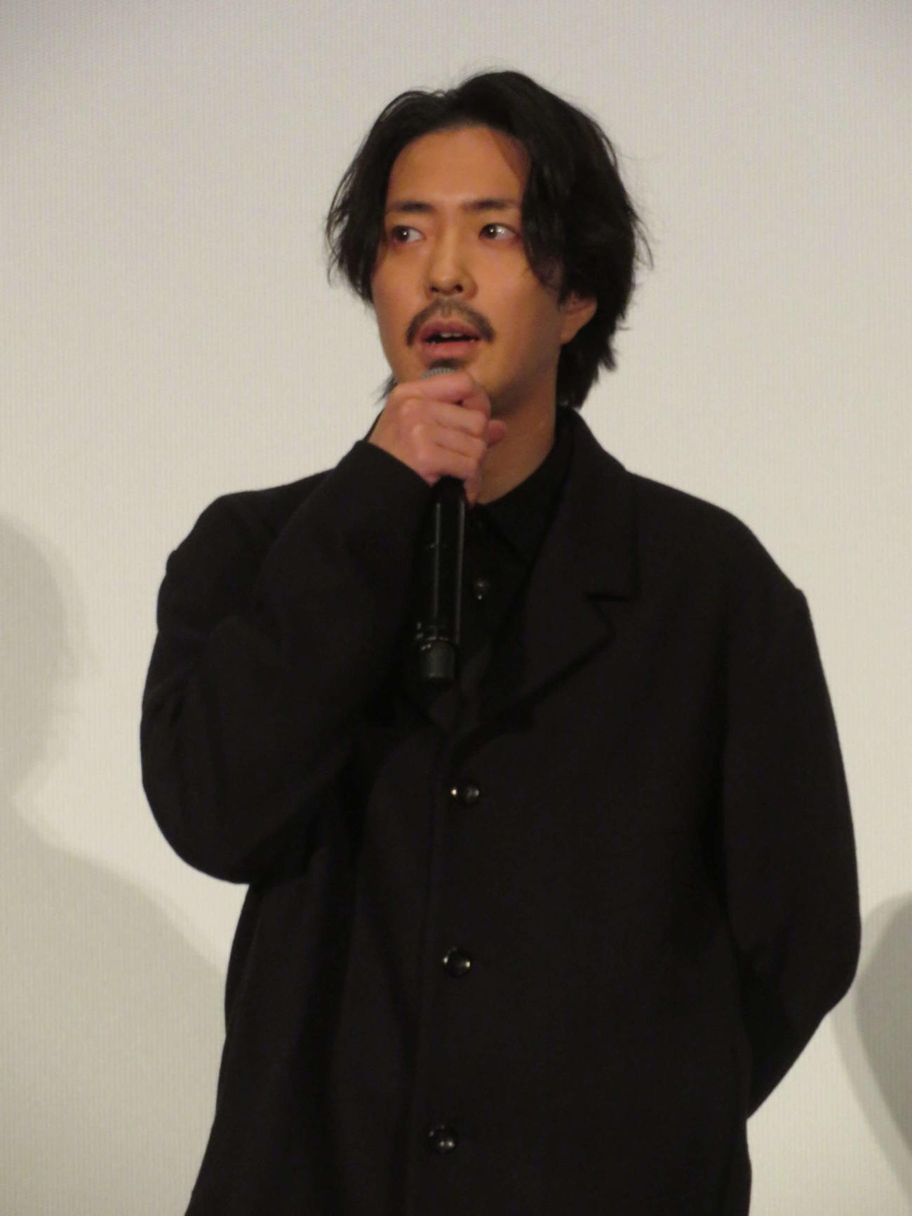 映画「窓辺にて」公開記念舞台あいさつに登壇した若葉竜也（撮影・村上幸将）