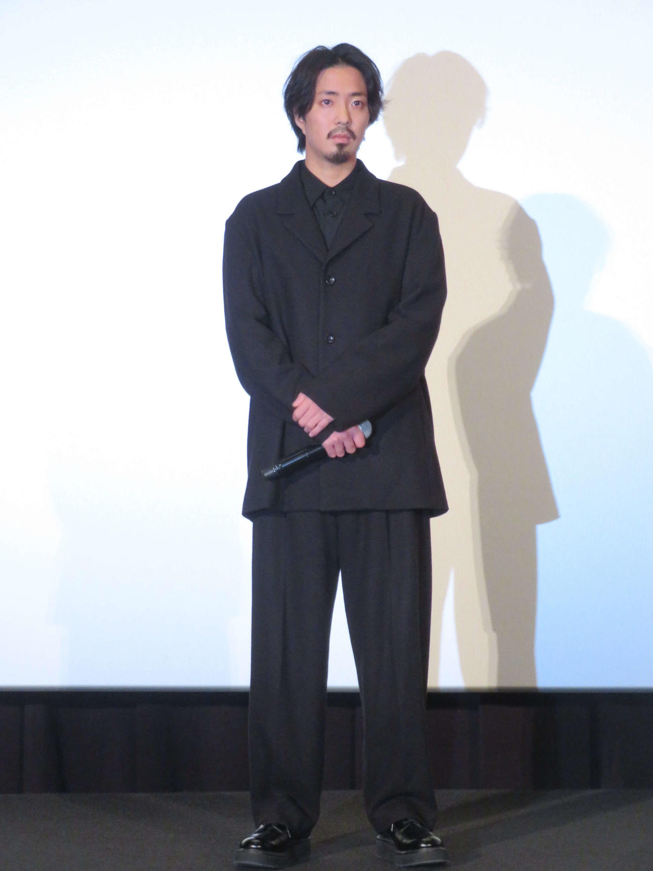 映画「窓辺にて」公開記念舞台あいさつに登壇した若葉竜也（撮影・村上幸将）