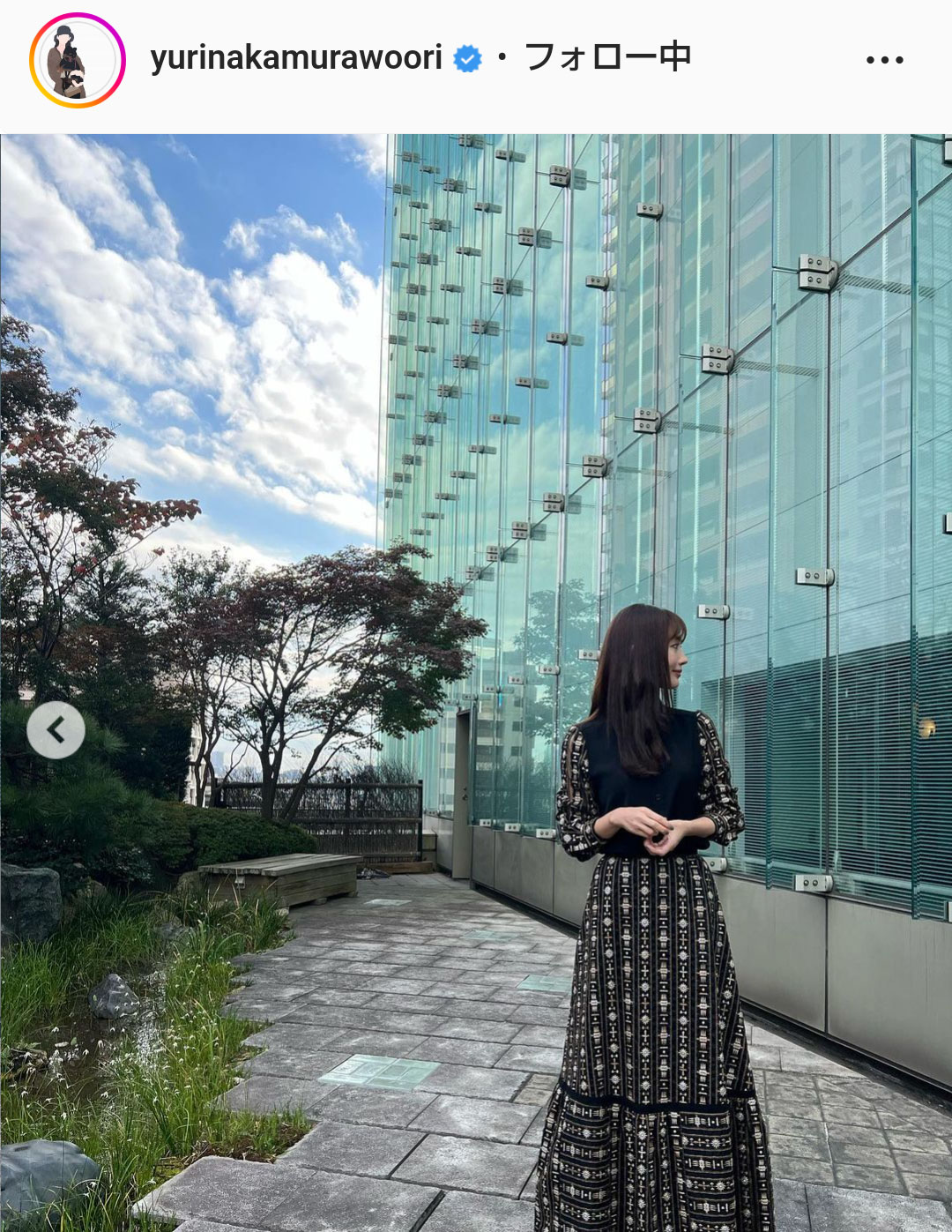 中村ゆりのインスタグラムより