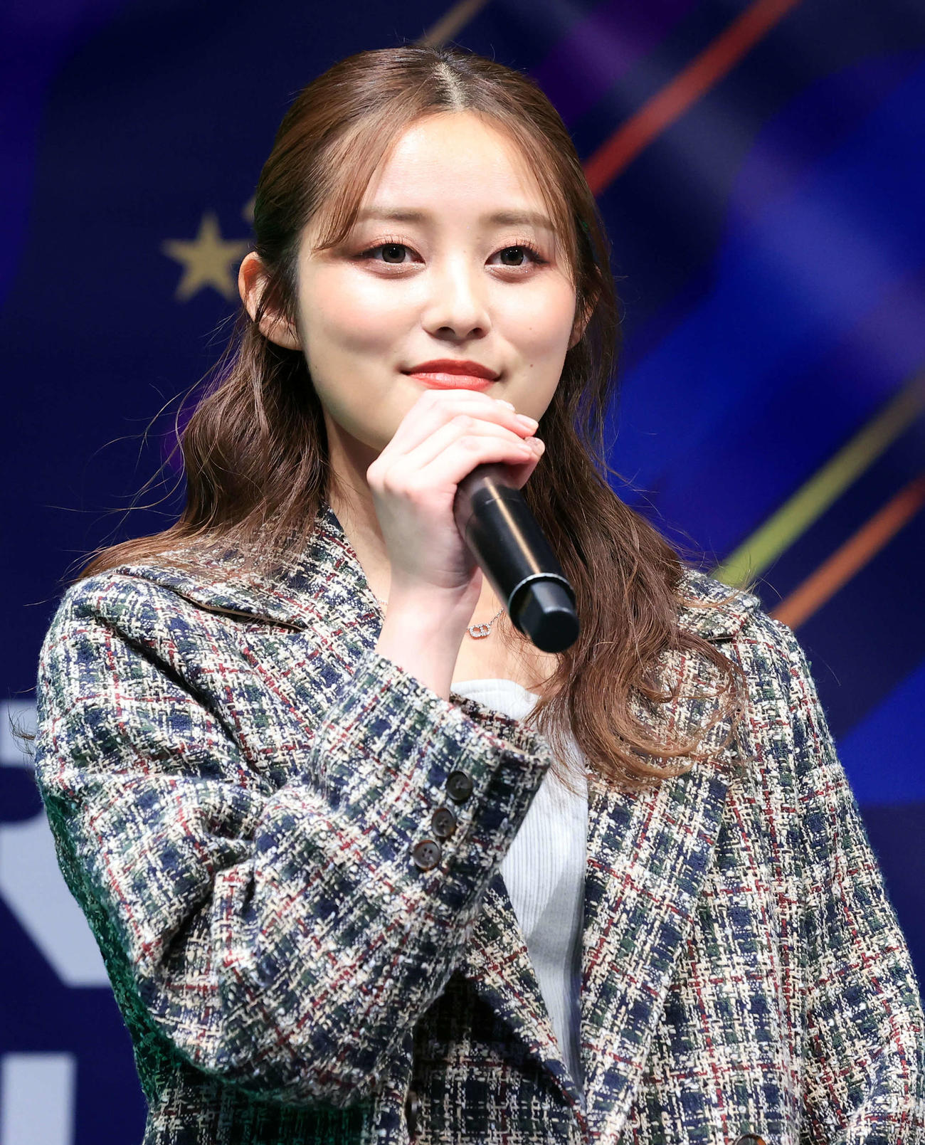 「キラット☆エンタメチャレンジコンテスト2022」で司会を務める福山絢水（撮影・浅見桂子）