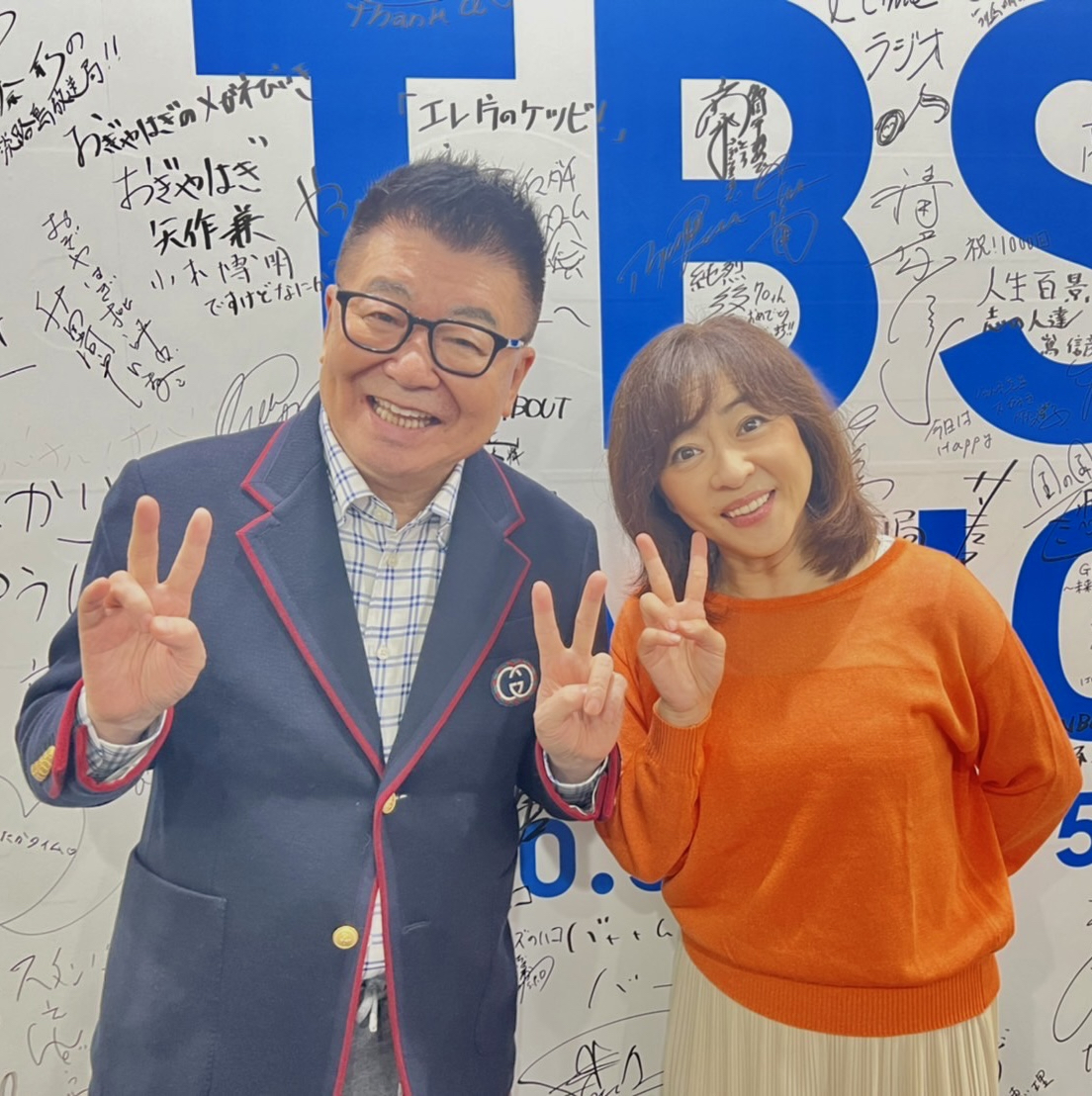 爆笑トークを繰り広げた生島ヒロシ（左）と松本明子