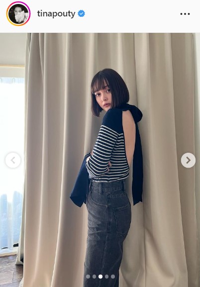 玉城ティナ、背中が開いたニットと黒ワイドパンツ姿披露「これは惚れる」「セクシー過ぎる」の声 - 芸能 : 日刊スポーツ