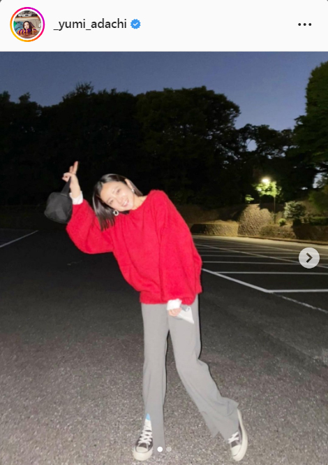 安達祐実のインスタグラムより