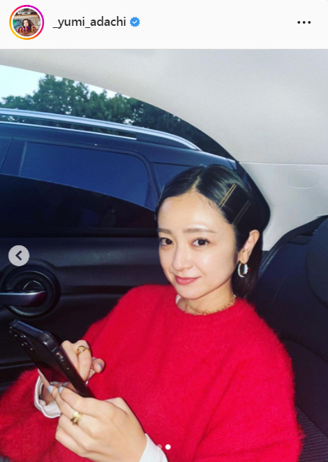 安達祐実のインスタグラムより