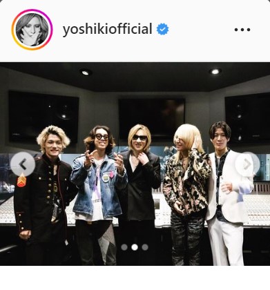 YOSHIKIのインスタグラムより