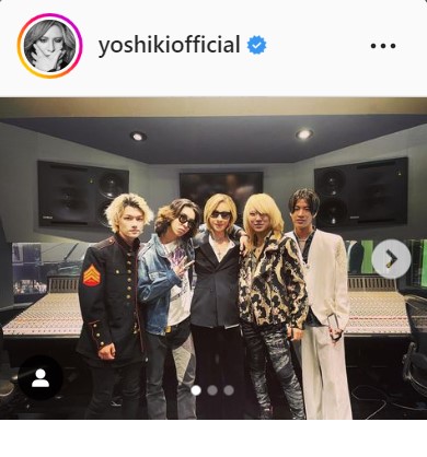 YOSHIKIのインスタグラムより