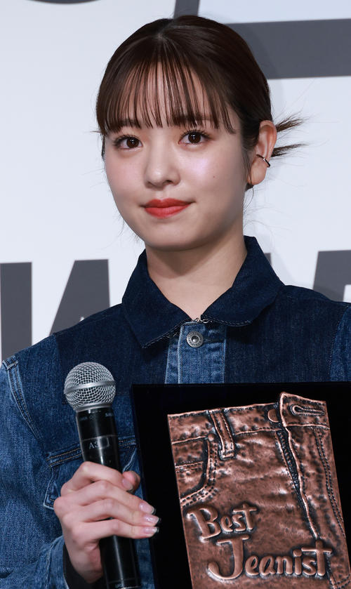 第39回ベストジーニスト2022次世代部門の横田真悠(撮影・中島郁夫)