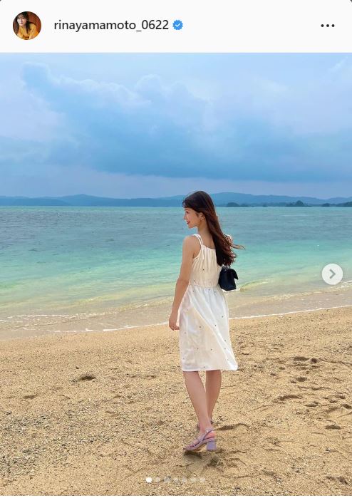 山本里菜アナのインスタグラムより